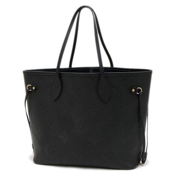Louis Vuitton Monogram Empreinte Neverfull MM Tote Bag Black M45685 - Picture 1 of 7